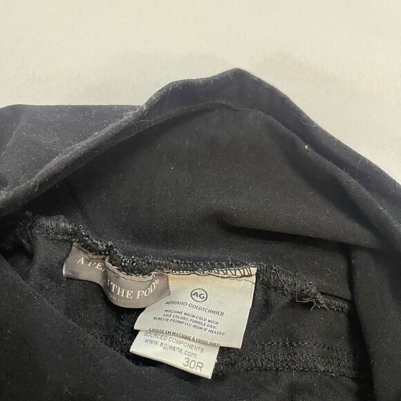 AG Adriano Goldschmied A Pea In The Pod Black Corduroy Pants Size 30 R - Picture 6 of 8